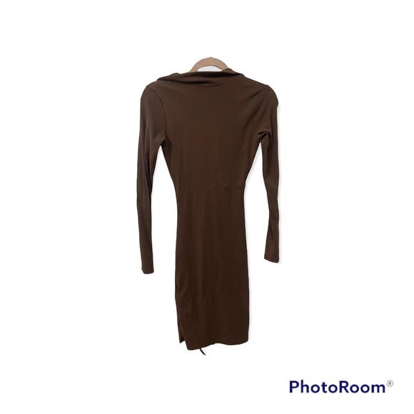 Collared Lace Up Dress - Picture 5 of 6